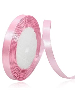 MARKQ Baby Pink Satin Ribbon, 12mm x 25yd Fabric Polyester Ribbon for Gift Wrapping | Gift Ribbon | Wedding Decorations | Bows for Gift Wrapping | Bouquets | Sewing Projects & Craft Supplies  - Image 1