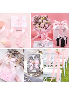 MARKQ Baby Pink Satin Ribbon, 12mm x 25yd Fabric Polyester Ribbon for Gift Wrapping | Gift Ribbon | Wedding Decorations | Bows for Gift Wrapping | Bouquets | Sewing Projects & Craft Supplies  - Image 3