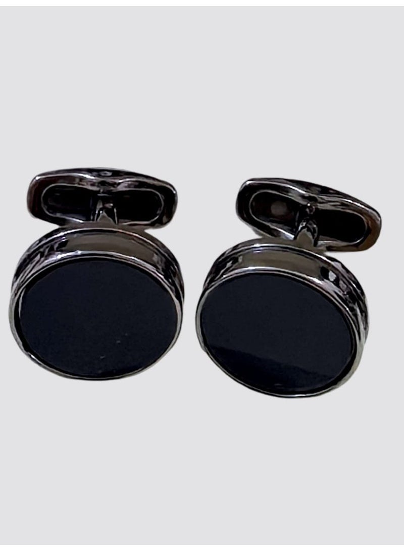 كريتر  طقم رجالي فاخر يتكون من ساعة تصميم ملكي من الستانلس ستيل، مينا كلاسيكي مقاومة للماء وسبحة وقلم وازرار اكمام - Image 4