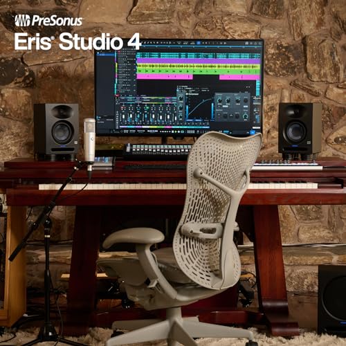 PreSonus Eris Studio 4,4.5-Inch XLR High-Definition Professional Studio Monitor With Woven Composite Lf Driver Speaker,1" Silk-Dome Hf Driver,Ebm Waveguide,And Acoustic Tuning Controls-Single(Black) - Image 4
