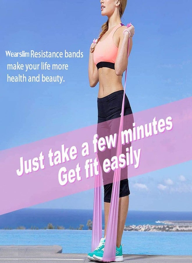 Wearslim® Professional Latex Resistance Bands Set of 3 for Workout, Yoga, Pilates & Physiotherapy | Stretch Exercise Bands for Legs, Glutes, Thighs & Full Body Training (1.5 Meter Each) - Image 3
