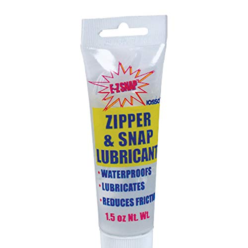 Iosso Snap & Zipper Lubricant Tube – 1.5 oz Silicone-Based Lubricant for Boat Covers & Marine Gear – Non-Staining Water-Resistant Formula for Smooth Operation – Compact & Travel Friendly Made in USA - Image 1