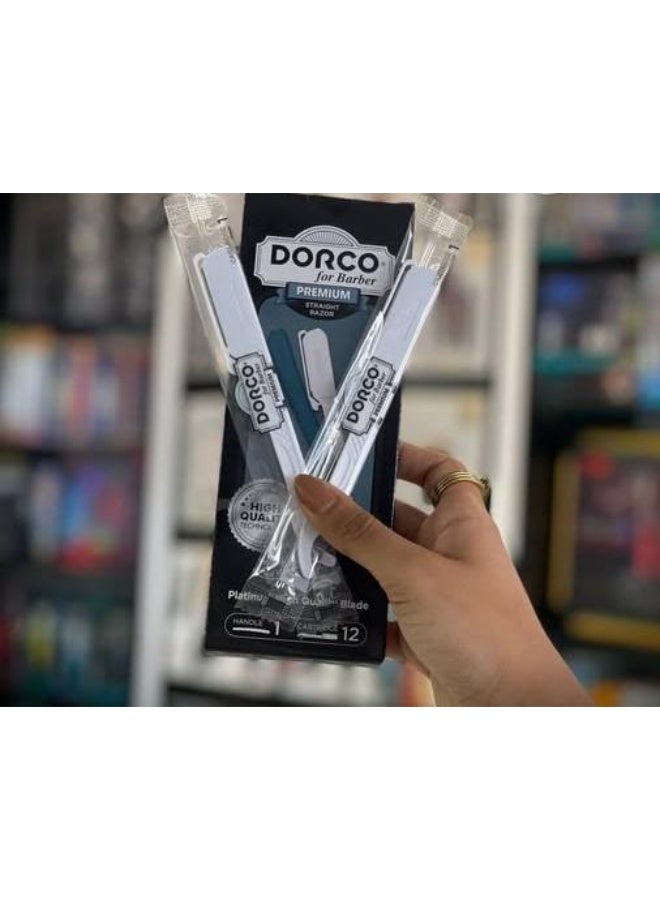 Dorco Hand Razor + 12 Replacement Blades - Image 2