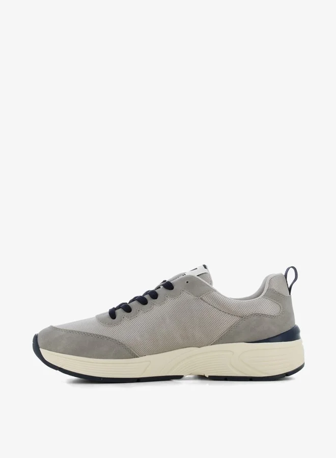 اس جي Men's Textured Lace-Up Sneakers