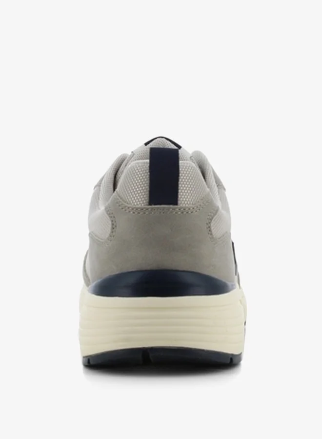 اس جي Men's Textured Lace-Up Sneakers