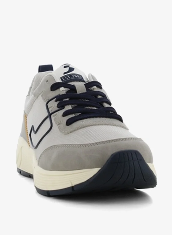 اس جي Men's Textured Lace-Up Sneakers