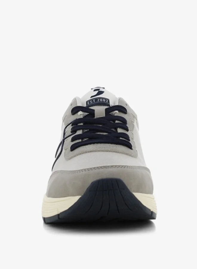 اس جي Men's Textured Lace-Up Sneakers