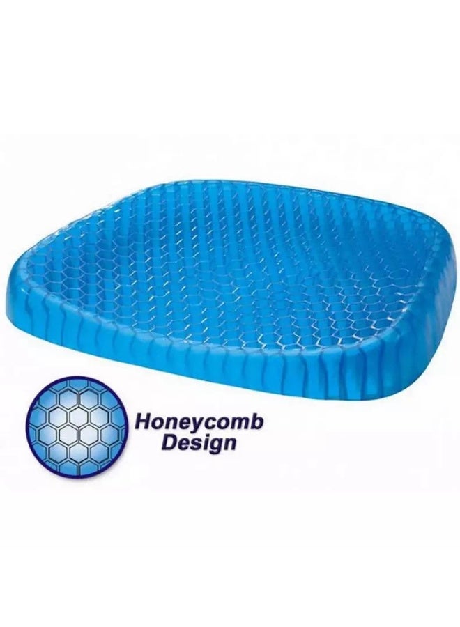 وسادة إيج سيتر جل تبريد من إسفنج الذاكرة - دعم مريح للرقبة، مضاد للحساسية وجيد التهوية - قطعة واحدة، أزرق - Image 3