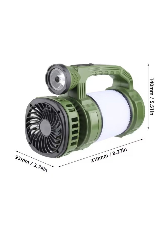 Mini Desk Fan with LED Lantern, Cartoon Astronaut Portable Personal Fan, Rechargeable & USB Powered Desk Fan, Quiet and Strong Wind, 3 Speeds, Small - Image 3