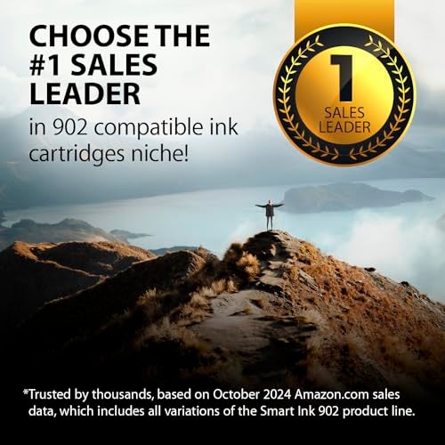Smart Ink Compatible Ink Cartridge Replacement for HP 902 XL 902XL (C/M/Y Combo Pack) Advanced Chip Technology to use with Officejet Pro 6978 6968 6974 6975 6960 Officejet 6951 6954 6956 6958 Printers - Image 2