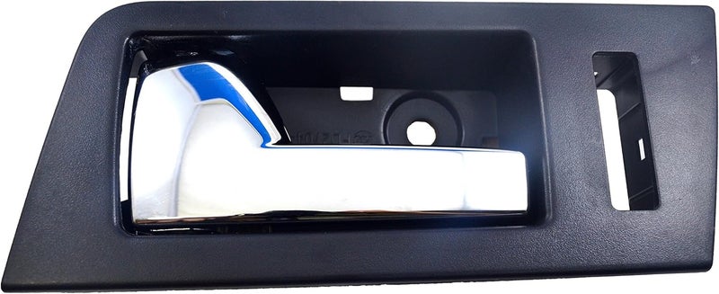 PT Auto Warehouse FO-2704MA-FL Inner Door Handle - Black Housing with Chrome Lever for Driver Side Front - Image 1