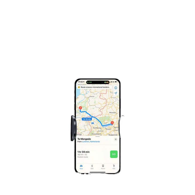 حامل جوال للسيارة مع قاعدة شفط تثبيت على لوحة القيادة وفتحة التكييف ودعم مضاد للاهتزاز لـمناسب لمعظم الهواتف باللون الأسود - 顶呱呱 - Image 4