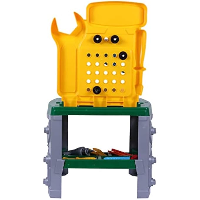 KIDS TOOL BENCH, 33 PIECES CONSTRUCTION WORKBENCH WITH ELECTRIC DRILL, PRETEND ROLE PLAY LEARNING WORKSHOP TOOLS BOX SET FOR MOTOR SKILLS, TODDLER AGES +3 YEARS - Image 3