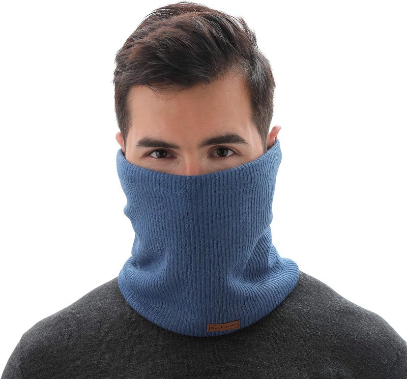 NovForth Winter Neck Warmer Men Ski, Neck Gaiter Face Scarf Women, Fleece Scarf for Men Gaiter Mask, Thick Windproof Scarves - Image 3
