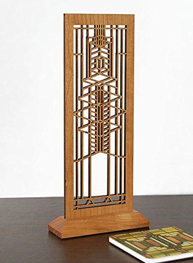 لايت ويف ليزر فرانك لويد رايت، منزل روبي، شاشة عرض صغيرة من الخشب - Image 3