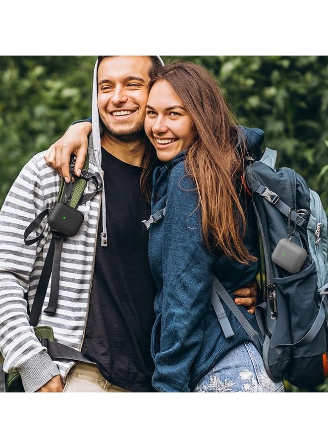 عام حافظة Airpods، حافظة واقية من السيليكون الناعم مع سلسلة مفاتيح لسماعات Apple Airpods الجيل الأول والجيل الثاني من سماعات Apple Airpods للرجال والنساء 【LED أمامية مرئية】 - Image 5