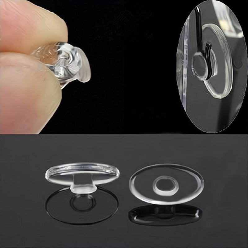 5 Pairs Eyeglasses Nose PadsPushin Glasses Nosepads13mm Soft Silicone Nose PiecesNose Guards Replacement for FrameAir FramesRimless Eyewear Frame
