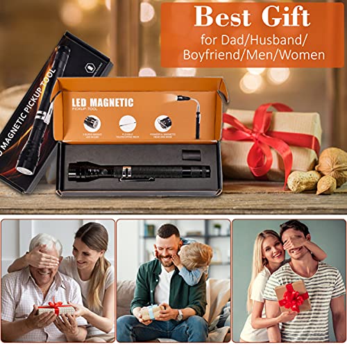 KUCHEY Magnetic Flashlight Gifts for Men Stocking Stuffers for Men Adults Pickup Tool Cool Extendable Magnet Telescoping Gadgets Christmas Birthday for Dad Him Husband Boyfriend Grandpa Handyman Mechanics - Image 5
