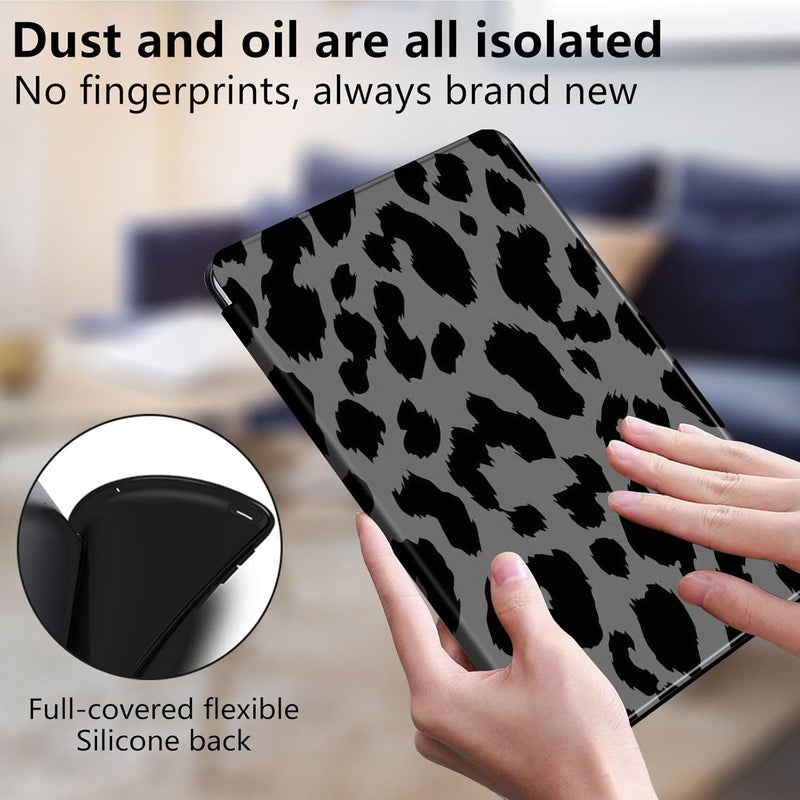 Mxfdegf Case for All-New Fire HD 8 & 8 Plus Tablet (12th /10th Gen, 2022/2020),360 Degree Rotating Stand Smart Protective Cover Case,for Amazon Fire HD 8 inch Tablets (2022/2020),Black Leopard Print - Image 5