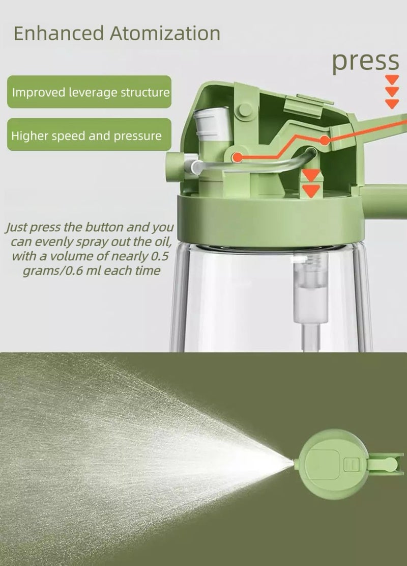 Zmcaiwsy Kitchen Cooking Olive Oil Spray Bottle 2in1 Oil Dispenser pour oil and Spritzer 165 oz470 ml Glass Oil Sprayer Foodgrade Oil Mister Air Fryer Salad Baking RoastingBBQ - Image 5