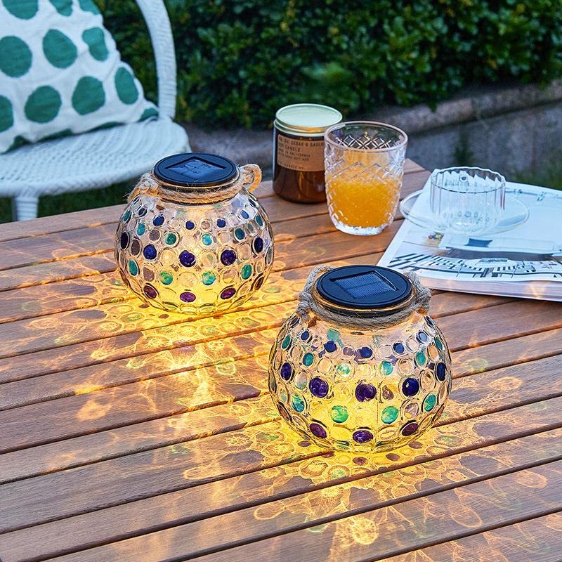 Quace Solar Mason Multi-Color Jar Light Set of 2 - Image 5