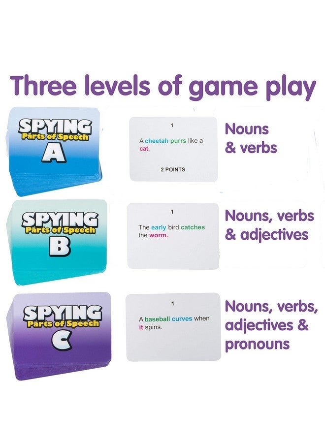 Learning Advantage Spying Parts Of Speech - Board Games For Kids - Word Games - In-Home Learning - Sentence Building - Image 3