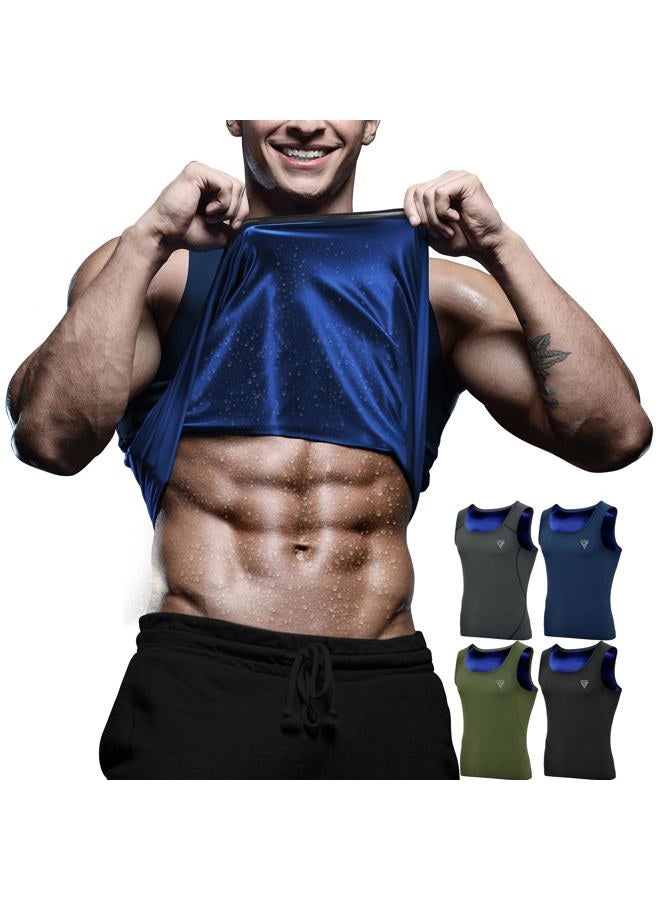 Rdx Men Sauna Vest Sweat Workout Shirt for Weight loss Hot Polymer Waist Trainer Corset Compression Sauna Sweat Body Shaper Zipper and Seamless Slimming Workout Shirt Sauna Tank Top - Image 1