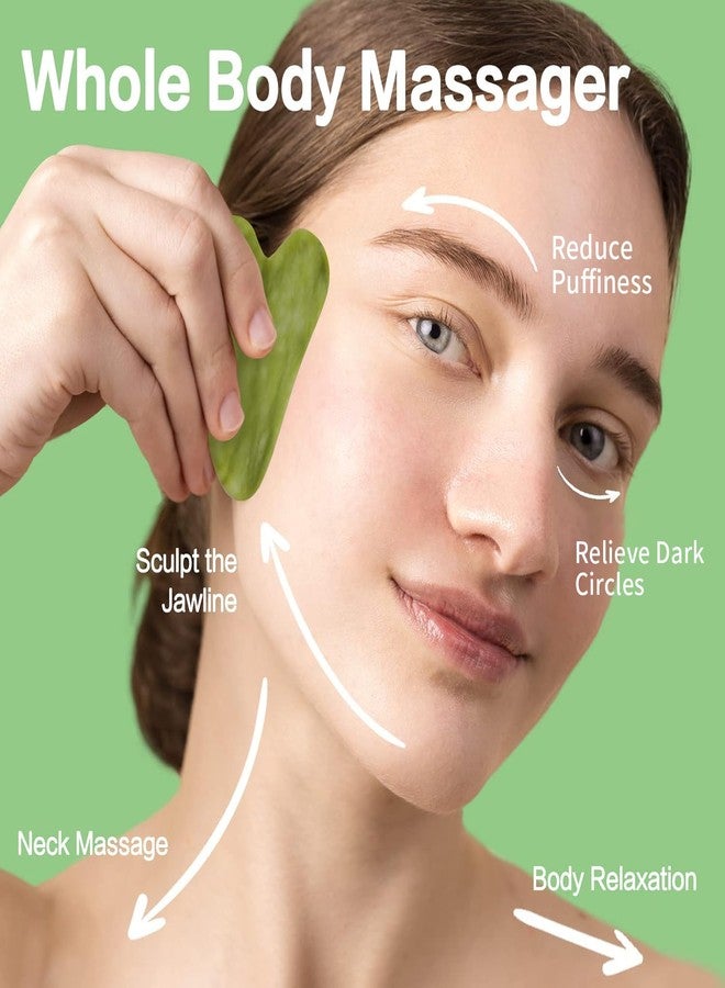 huefull Gua Sha Facial Tool for Face and Body, Gua Sha for Self Care, Guasha Tool Tensions Relief and Reducing Puffiness,Self Care Gifts for Woman/Men, Skin Gifts - Image 3