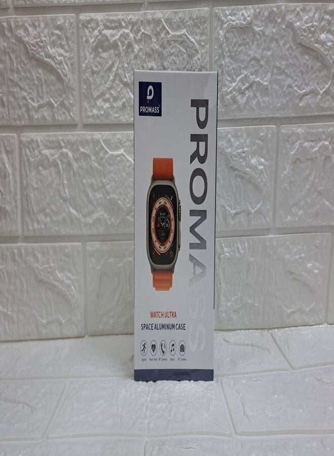 بروماس شاهد ساعة Ultra Smart Watch بهيكل من الألومنيوم باللون البرتقالي - Image 5