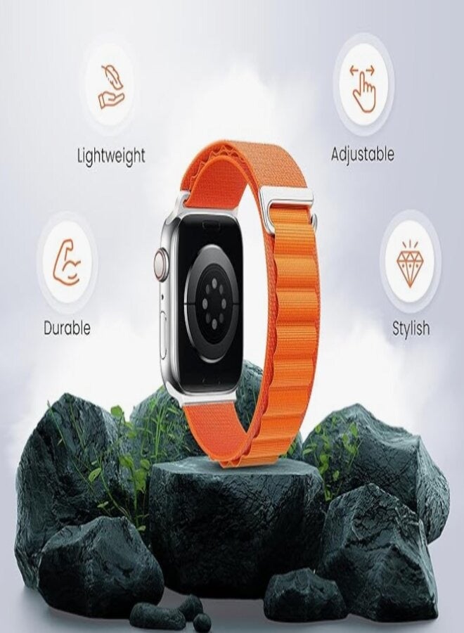 بروماس شاهد ساعة Ultra Smart Watch بهيكل من الألومنيوم باللون البرتقالي - Image 3