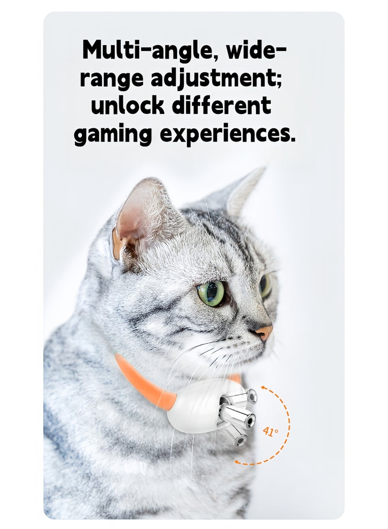 S-Quality Smart LED Laser Cat Toy Collar, Hands-Free Interactive Pet Laser Pointer, Automatic Rotation Light for Cats & Dogs, Rechargeable Pet Training Toy - Image 5