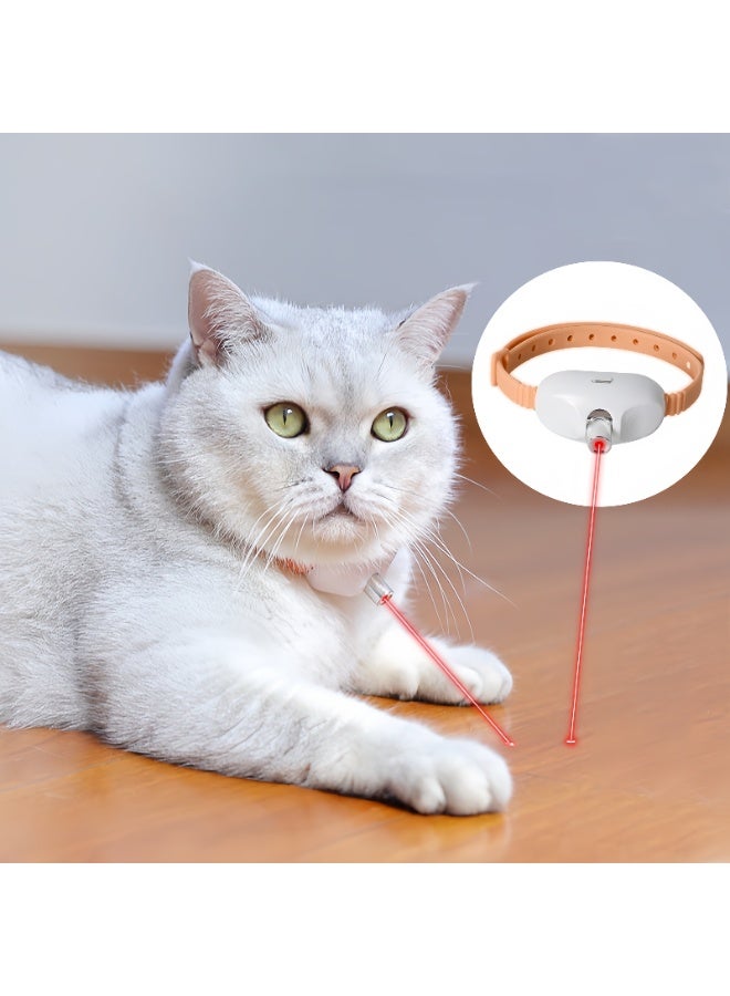 S-Quality Smart LED Laser Cat Toy Collar, Hands-Free Interactive Pet Laser Pointer, Automatic Rotation Light for Cats & Dogs, Rechargeable Pet Training Toy - Image 2