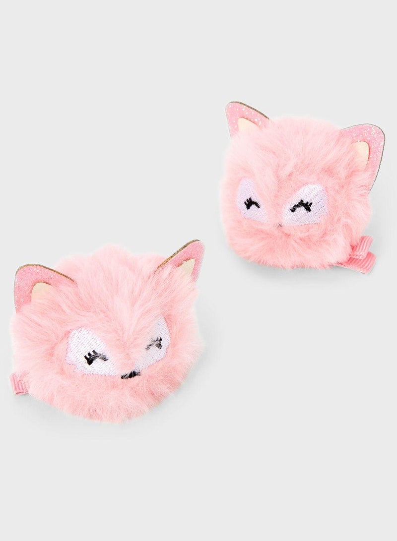Claires Kids Fox Snap Clip 