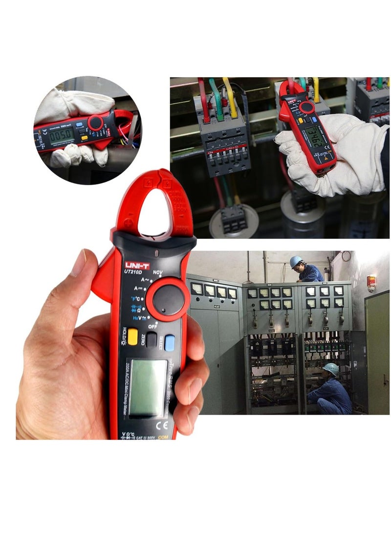 UNI-T - UNI-T UT210D Digital AC/DC Current Voltage Resistance Capacitance Clamp Meter - Image 1