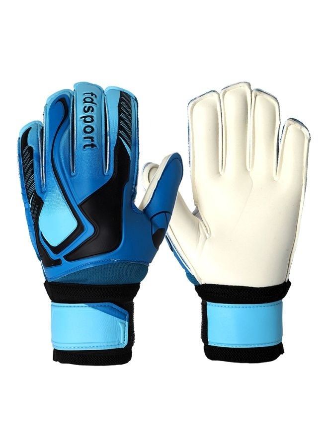 MAICCA 1 pair of professional football goalkeeper full finger protective gloves, anti slip and wear-resistant children's goalkeeper training gloves, latex sports gloves - Image 1
