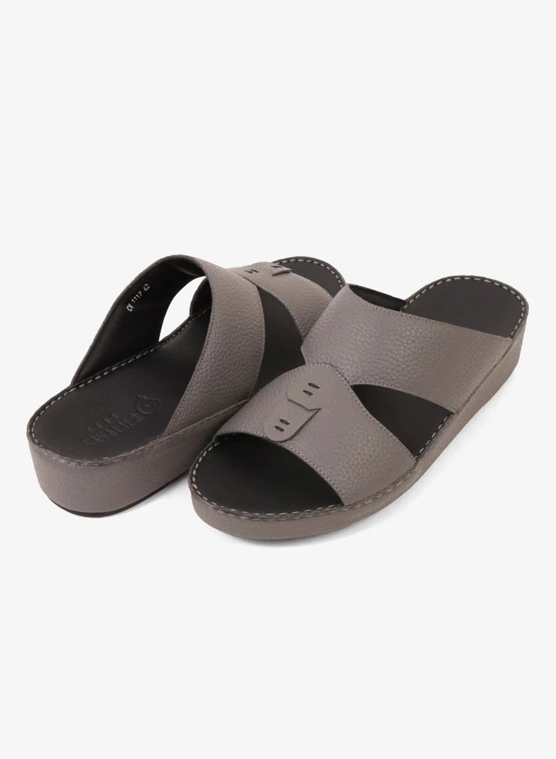 UOMO Cavalier UOMO CAVALIER ELITE TRADITIONAL LEATHER ARABIC SANDALS GREY