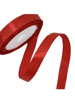 Embroiderymaterial Embroiderymaterial Satin Ribbon for Craft Decorations Clothes Sewing Making Purpose -5 Roll: 42.5 Meter- Red  - Image 2