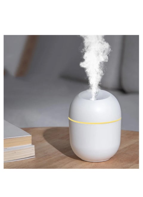 Humidifier and air freshener essential oil dispenser for car, home and office USB spray maker white color from Rana store