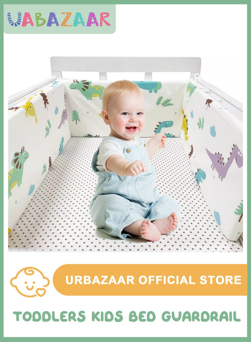 URbazaar Crib Bumper Breathable Cot Bumper Breathable Mesh Cot Liner Crib Rail Cover Baby Crib Bumper Baby Boys Girls Nursery Breathable Crib Bedding Baby Bed Bumper 130x30x2cm - Image 1