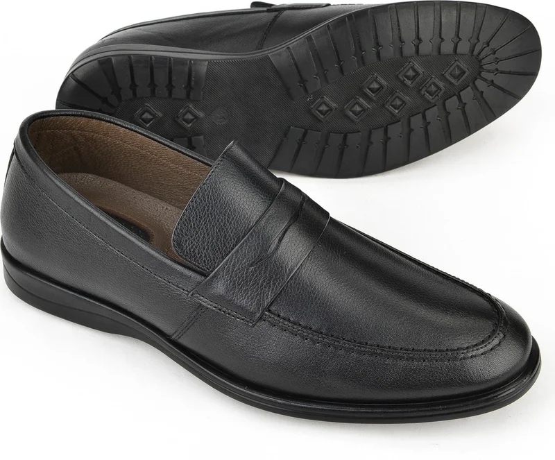 Ziya , Men's Leather Comfort Shoes 141144Z1989 Black