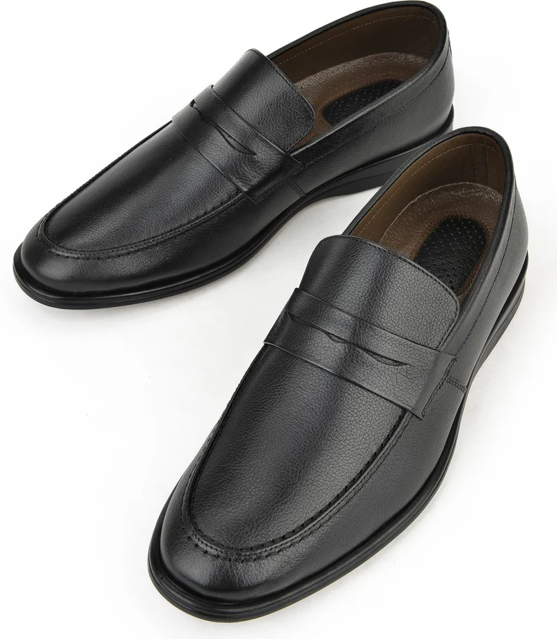 Ziya , Men's Leather Comfort Shoes 141144Z1989 Black