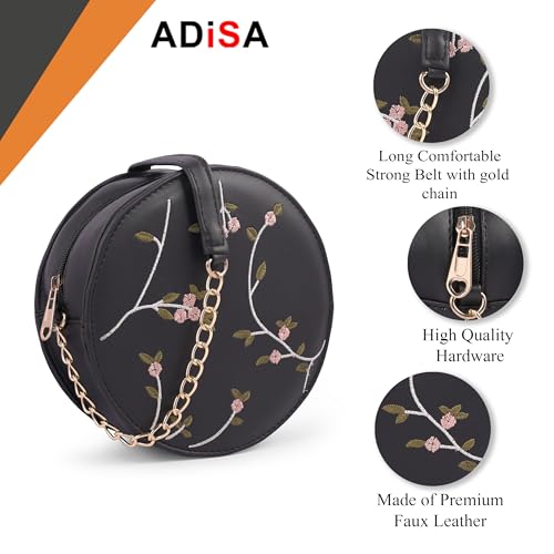 ADISA Women's Sling Bag (Black) - Image 3