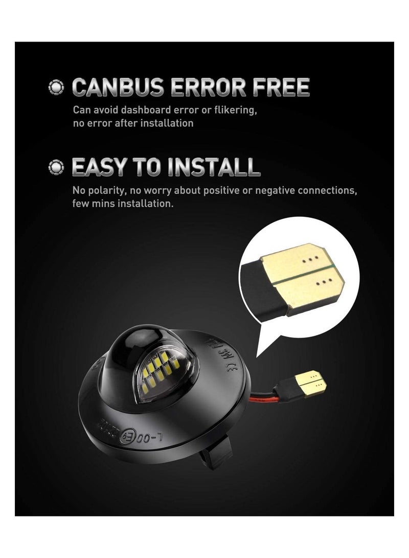 MUNTAQI License Plate Light, Tag Lamp Assembly Replacement For Ford F-150 F-250 F-350 F-450 F-550 Superduty Ranger Pickup Truck Explorer Bronco Excursion Expedition, 2Pcs - Image 4