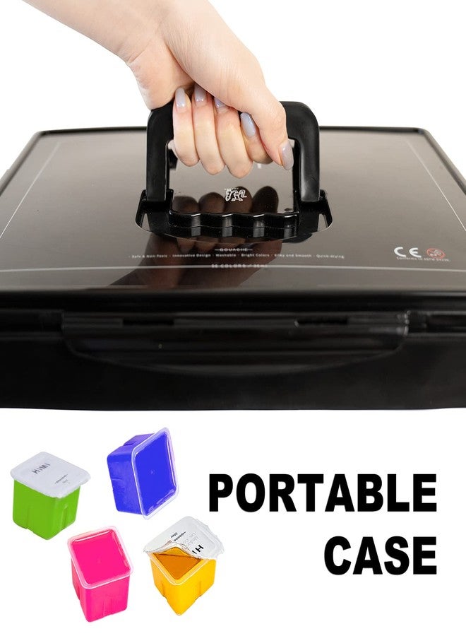 HIMI طقم ألوان جواش HIMI، 56 لون×30 مل، تصميم كوب جيلي فريد، غير سام، ألوان جواش لورق الألوان المائية - مثالي للمبتدئين، الطلاب، الفنانين - Image 5