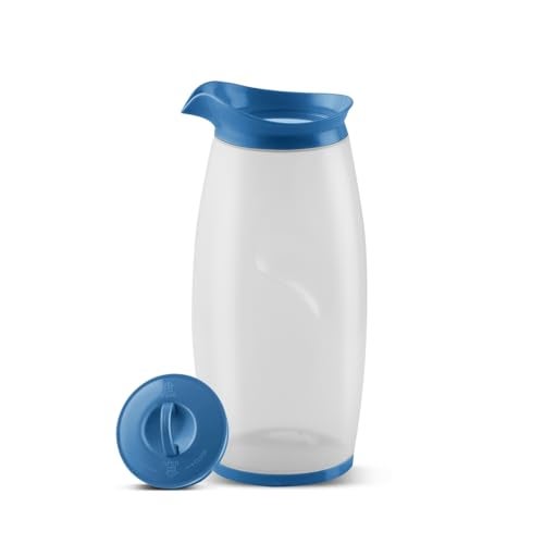JAYPEE Hippo Unbreakable Water Jug 1.93 Litre with Lockable Lid |Wide Mouth BPA Free Food Grade Multipurpose Jug for Milk, Juice, Beverages & Kitchen,Blue - Image 1