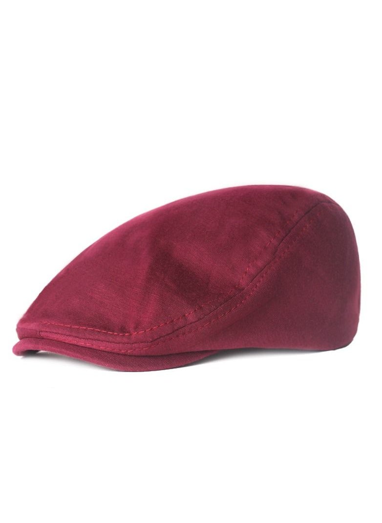 Loquat - Solid wool Beret Red - Image 1