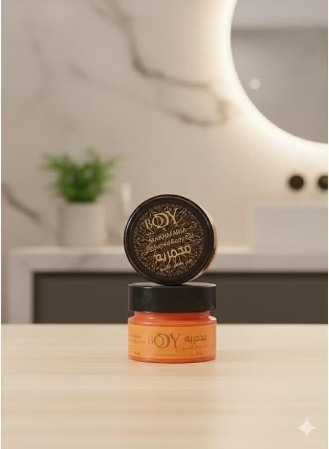 BODY مخمرية ولوشن معطر للجسم والشعر، خالي من الكحول، قوام جل واكس، ترطيب وتثبيت، روائح متنوعة . من بلوب (برتقالى, 100 مل) - Image 2