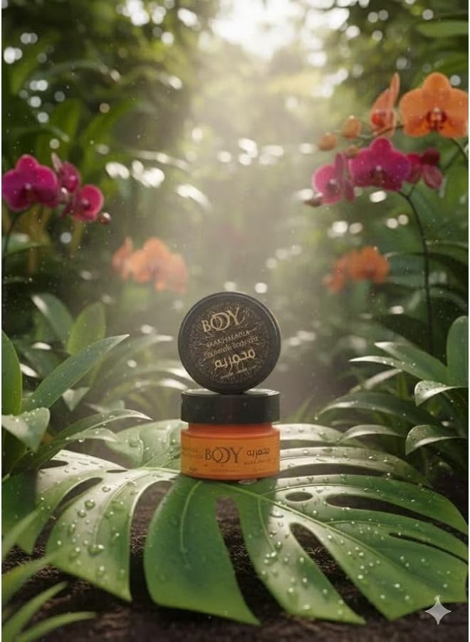 BODY مخمرية ولوشن معطر للجسم والشعر، خالي من الكحول، قوام جل واكس، ترطيب وتثبيت، روائح متنوعة . من بلوب (برتقالى, 100 مل) - Image 1