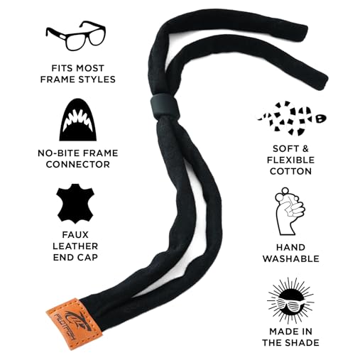 Pilotfish Premium Cotton Eyewear Retainer Sunglass Strap - Multiple Design Options - Soft & Durable Sunglass Holder - Image 2