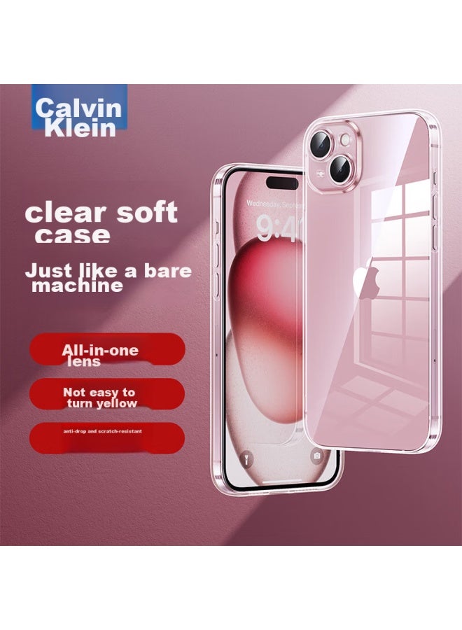 kelleia Kalai'ao Iphone 14 Pro Case, Simple Transparent Shockproof Ultra-thin Anti-drop Wear-resistant Dustproof Full Coverage Lens Protection Anti-fingerprint Soft Shell, Transparent - Image 1